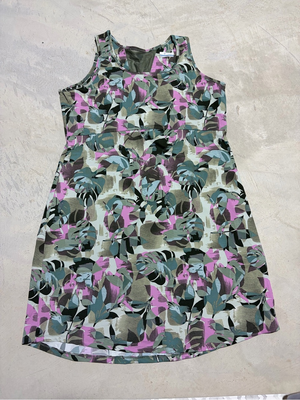Columbia PFG Womenβs Floral Print Sleeveless Dress green XXL